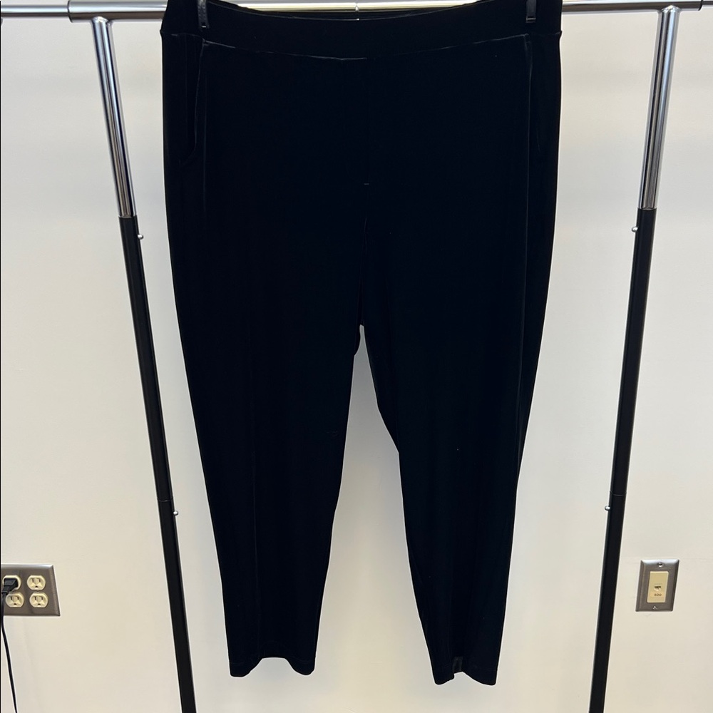 LOFT Women's Velvet Black Joggers size XL
